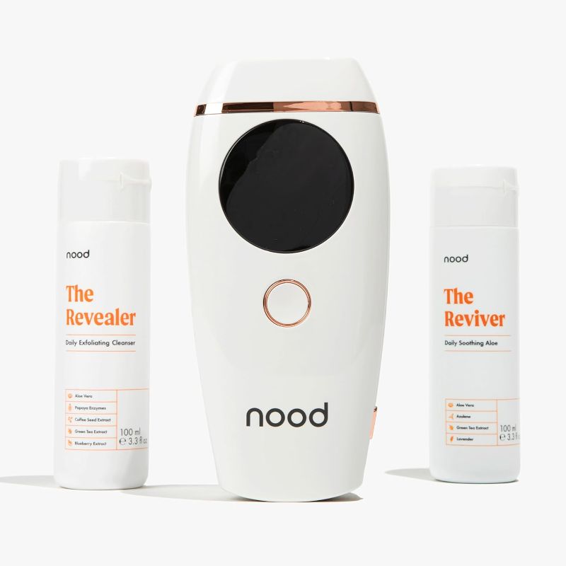Photo 1 of NEW Flasher 2.0 Kit by Nood: Complete Hair Removal for Men and Women with Flasher 2.0, Revealer Exfoliant and Reviver Aloe | Pain-free and Permanent Results, Safe for Whole Body Treatment
factory sealed