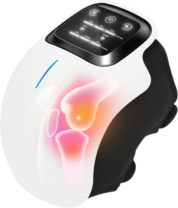 Photo 1 of Kullre Knee Massager, Adjustable Temperature Cordless Knee Massager, Portable Massager with Heating and Vibration Function, Best Gifts for Friends and Family
