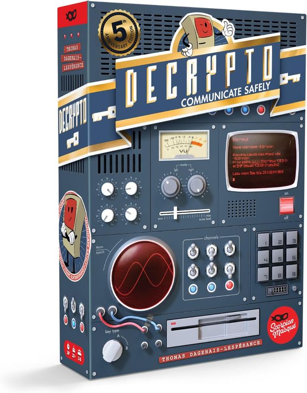 Photo 1 of Scorpion Masqué Decrypto: 5th Anniversary Edition | Deduction Party Game | Ages 12+ | 3 to 8 Players | 15 Minutes
