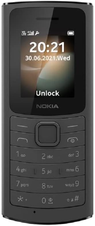 Photo 1 of Nokia 110 4G | GSM Unlocked Mobile Phone | Volte | Black | International Version | Not AT&T/Cricket/Verizon Compatible
