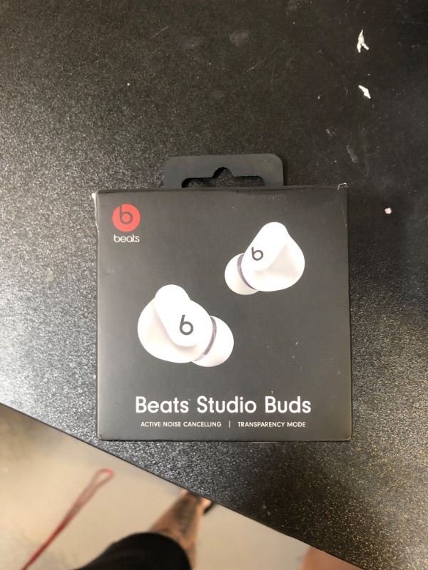 Photo 2 of Beats Studio Buds - True Wireless Noise Cancelling Earbuds - Compatible with Apple & Android, Built-in Microphone, IPX4 Rating, Sweat Resistant Earphones, Class 1 Bluetooth Headphones - White
factory sealed 