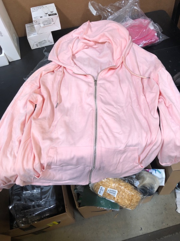 Photo 1 of 2XL PINK ZIP UP JACKET 