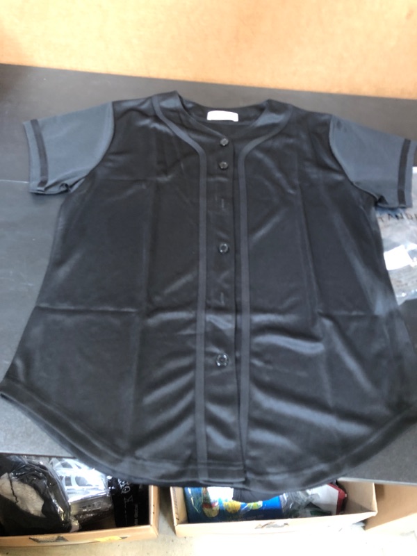 Photo 1 of large black short sleeve button down 