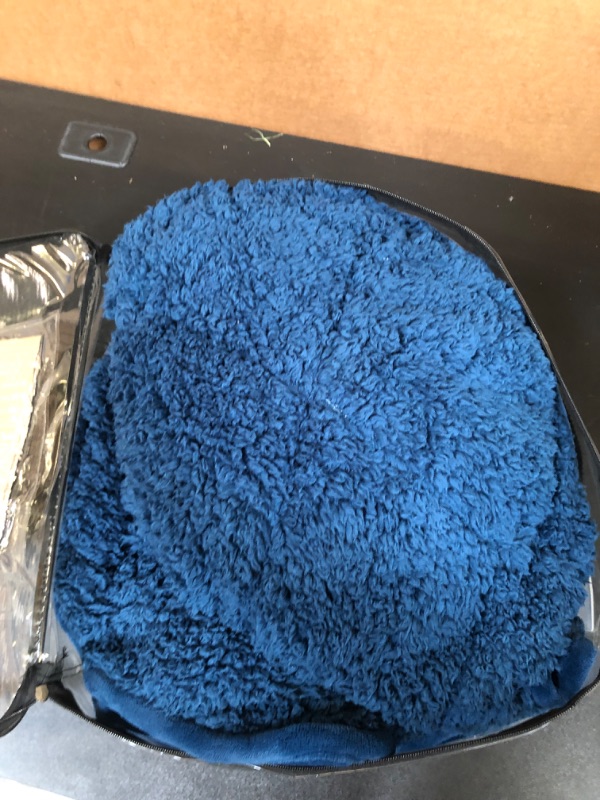 Photo 1 of 12 lb Cotton Weighted Blanket Blue