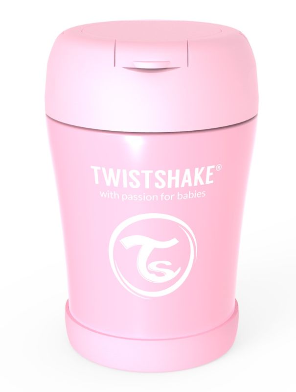 Photo 1 of Twistshake Stainless Steel Food Container Pink Thermos for Food 350 Ml