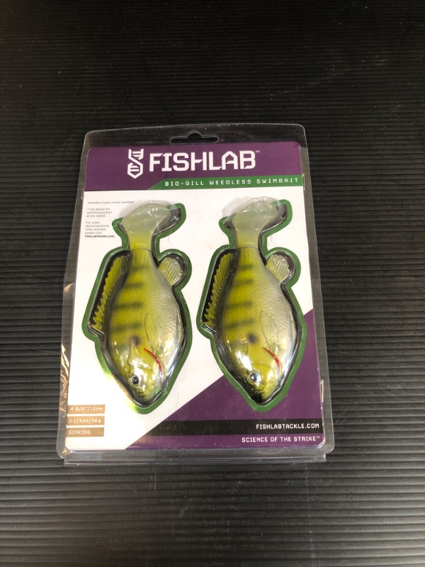 Photo 2 of FishLab Bio-Gill Soft Weedless Swimbait | Light Bluegill; 4 5/8 in.Pack of 2