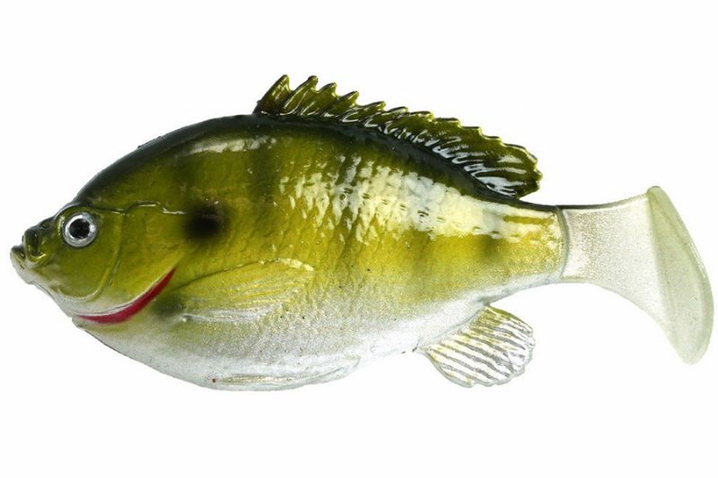 Photo 1 of FishLab Bio-Gill Soft Weedless Swimbait | Light Bluegill; 4 5/8 in.Pack of 2