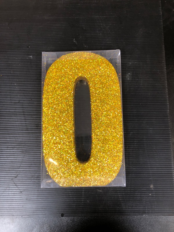Photo 1 of Glitter number 10inch (10 inch, Gold-0)