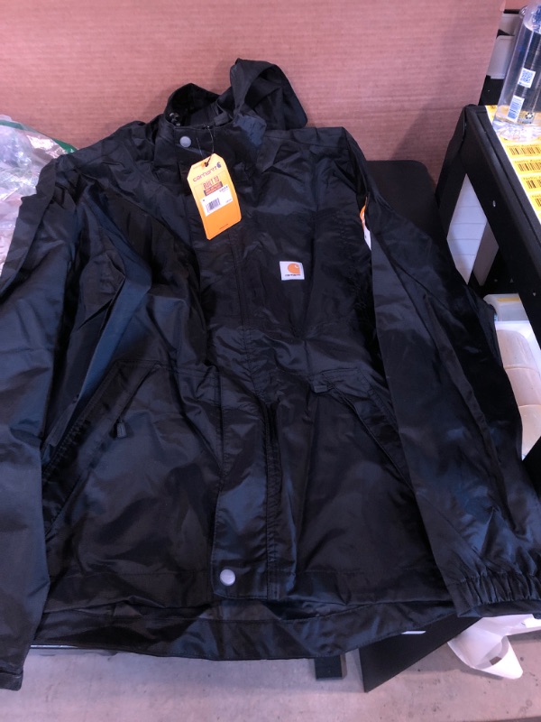 Photo 2 of Carhartt Men's Storm Defender Loose Fit Midweight Jacket Medium Black