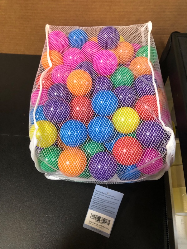 Photo 1 of Dintdige Pit Balls for Kids, 100 pcs 2.2 Inches Balls for Ball Tent, BPA Free Colorful Plastic Balls Baby Play Balls for Ball Pit, Bounce House (7 color-100pcs) Seven Colors-100pcs