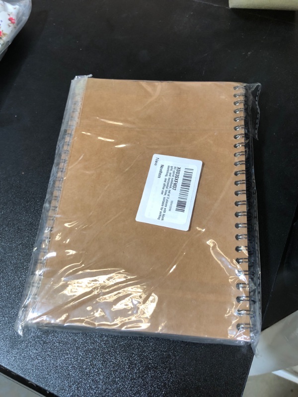 Photo 2 of A5 spiral notebook, set of 3 pieces with 300 pages,(8.3"x5.7") with blank, grid, and horizontal lines, suitable for writing, sketching, and office use