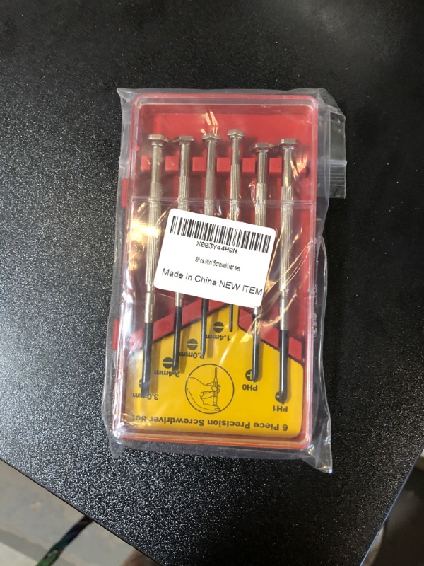 Photo 2 of 6PCS Red Mini Screwdriver Set