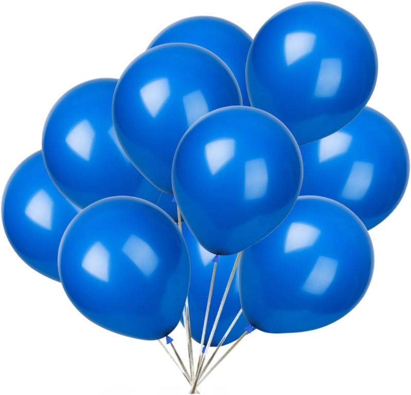 Photo 1 of Blue Balloons,50-pcs,12-Inch Latex Balloons,for Wedding,Birthday Party,Baby Shower,Christmas,Party Decorations
