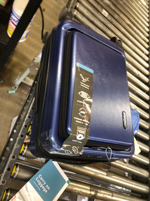 Photo 1 of two piece travel luggage - hardback blue 