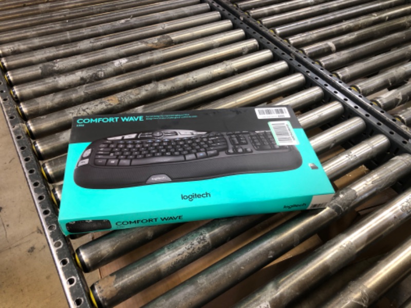 Photo 2 of Logitech K350 Wave Ergonomic Keyboard with Unifying Wireless Technology - Black