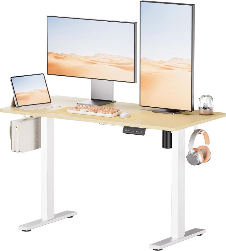 Photo 1 of SOHOMACH Electric Standing Desk - Adjustable Height with Memory Preset, 48 x 24 Inches Ergonomic Design Home Office Standing Desk
