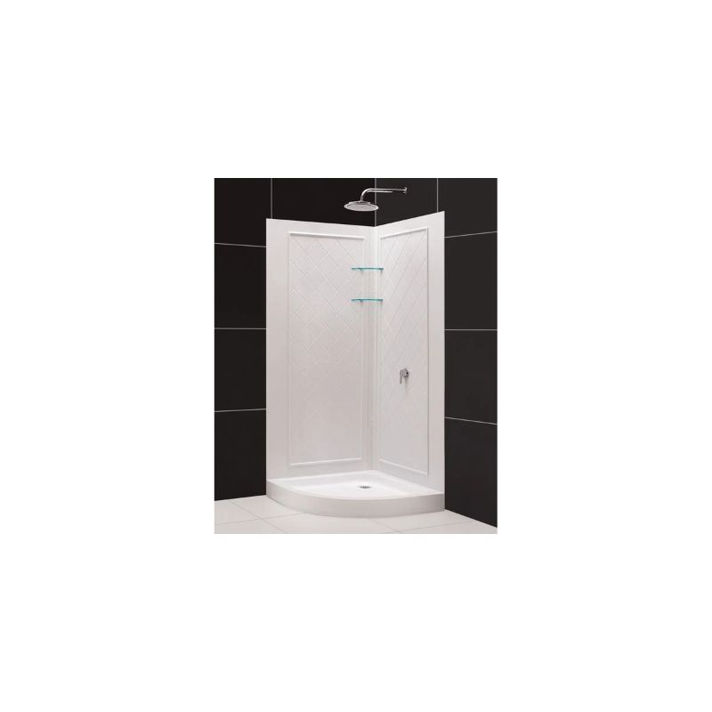 Photo 1 of DreamLine Shower Wall Trim-to-Size 30"-40"W x 74"H Includes 2 Walls & Glass Shelves - 2/3

