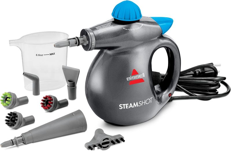 Photo 1 of Bissell SteamShot Hard Surface Steam Cleaner with Natural Sanitization, Multi-Surface Tools Included to Remove Dirt, Grime, Grease, and More, 39N7V
