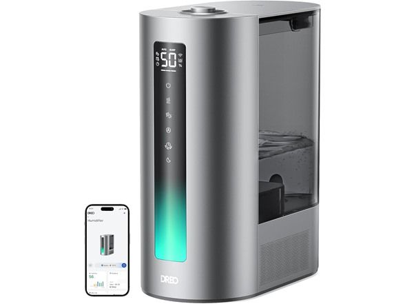 Photo 1 of Dreo 6L Smart Humidifier for Bedroom Large Room, Warm & Cool Mist Humidifier, Top Fill, Run Time 60 Hours, High Precision Humidity Sensor and Indicator Light, Nursery, Plants, Works with Alexa, HM713S
