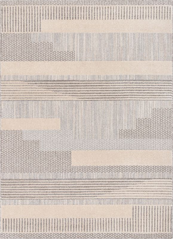Photo 1 of Briar Tribal Geometric Abstract Beige Looped Pile Rug9FT X 12
