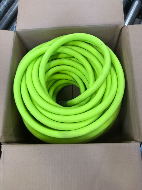 Photo 2 of Flexzilla Garden Hose 5/8 in. x 100 ft., Heavy Duty, Lightweight, Drinking Water Safe, ZillaGreen - HFZG5100YW-E & Orbit 58322 Traveling Sprinkler, Green 5/8" x 100' (feet) Hose + Sprinkler Green