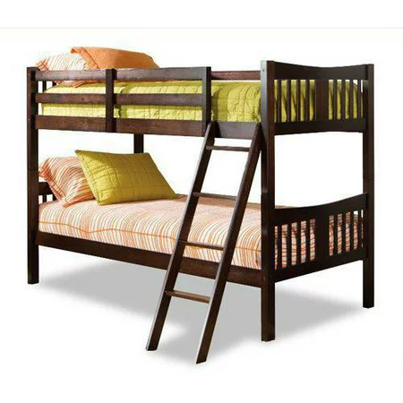 Photo 1 of Storkcraft Caribou Twin Over Twin Wood Bunk Bed, Espresso
