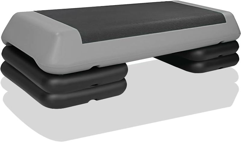 Photo 1 of HooKung Adjustable Aerobic Stepper Workout Step with 4 Risers Fitness & Exercise Platform Trainer
