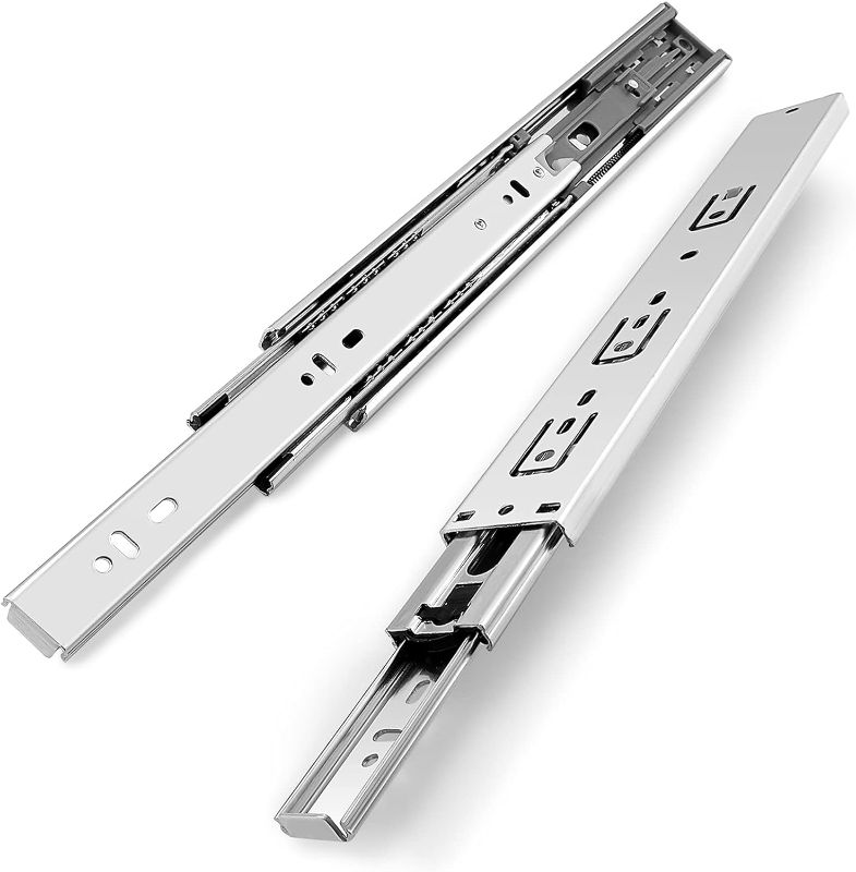 Photo 1 of Gobrico 22-inch Soft Close Side Mount Drawer Slides 100 lb. Hydraulic Full Extension Ball Bearing Runners 5Pair
