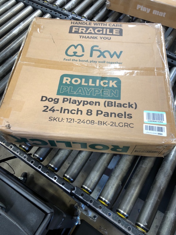 Photo 2 of FXW Rollick Dog Playpen for Yard, Camping, 24" Height Heavy Duty for Puppies/Small Dogs, 8 Panels 08 Panels 24 inch