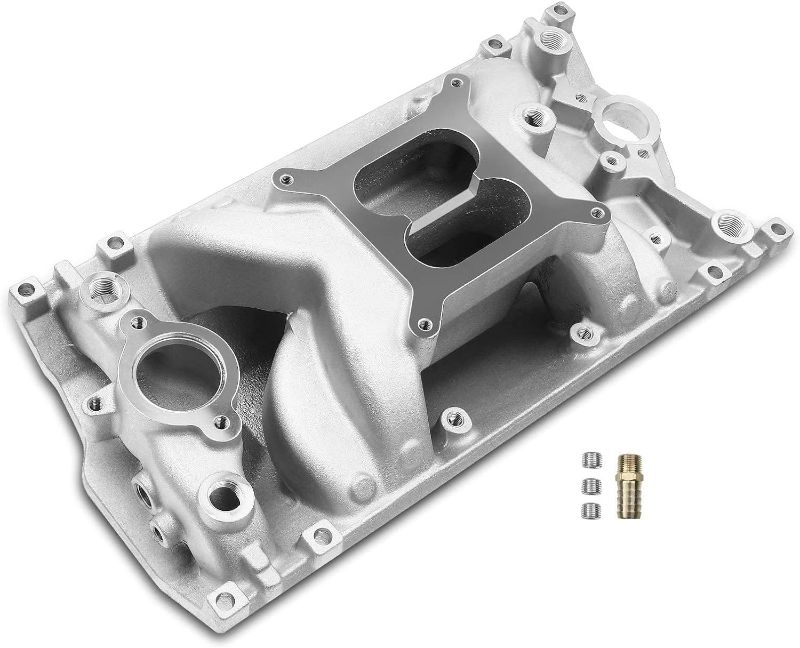 Photo 1 of A-Premium Aluminum Dual Plane Intake Manifold Compatible with Chevy Vortec SBC V8 283 307 350 327, GMC, Chevy, Cadillac Vehicles -96-02 - C/K Class, Yukon, Express & More full-size, 1500-6500 RPM
