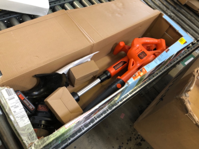 Photo 2 of BLACK+DECKER 20V MAX* POWERCONNECT 10 in. 2in1 Cordless String Trimmer/Edger + Sweeper Combo Kit (LCC222)
