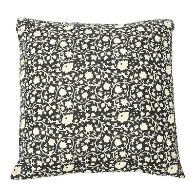 Photo 1 of Vintage Inspired Black and White Floral Block Pattern Throw Pillow By Hello Honey | 20" x 20" | Michaels®