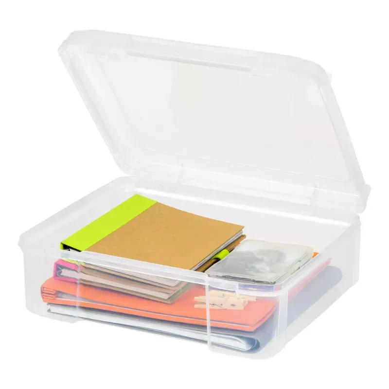 Photo 1 of IRIS USA, Portable Scrapbook or Craft Storage Case, Clear