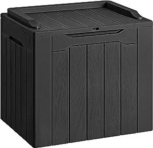 Photo 1 of YITAHOME Outdoor Storage Box w/Storage Net, Waterproof Storage Bench for Patio Furniture, Outdoor Cushions, Garden Tools & Pool Supplies - 