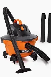 Photo 1 of RIDGID 6 Gallon 3.5 Peak HP NXT Wet/Dry Shop Vacuum with Filter, Locking Hose and Accessories