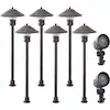 Photo 1 of Hampton Bay
Pearson Low-Voltage Bronze Integrated LED Outdoor Landscape Path Light and Flood Light Kit (8-Pack)