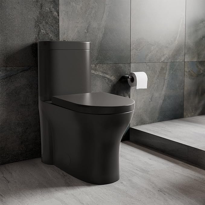 Photo 1 of Swiss Madison Well Made Forever SM-1T127, Ivy One Piece Toilet, 10" Rough-in , Matte black 