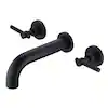 Photo 1 of 
SUMERAIN
Contemporary Double Handle Wall Mount Roman Tub Faucet with Solid Brass Valve in Matte Black