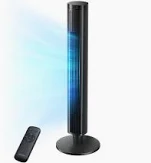 Photo 1 of PELONIS 40''Oscillating Tower Fan | Remote Control, Black