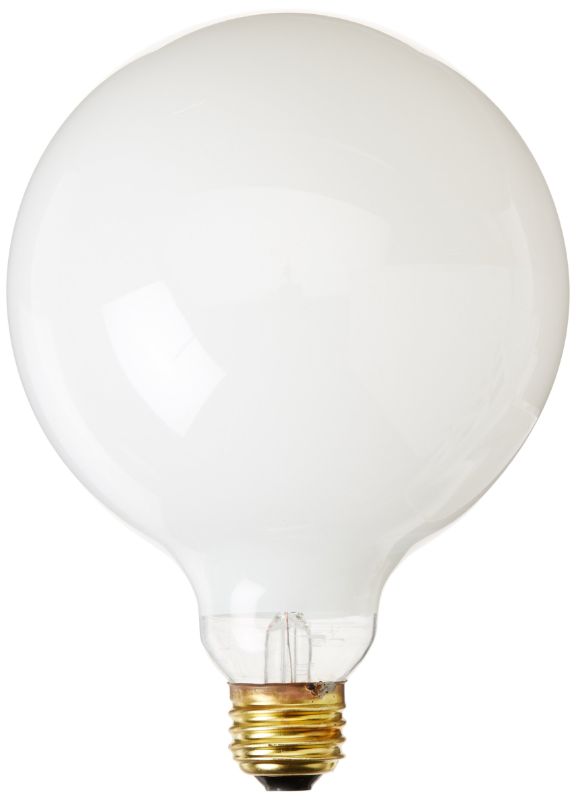 Photo 1 of 2 Bulbrite Incandescent G40 Medium Screw Base (E26) Light Bulb, 40 Watt, White