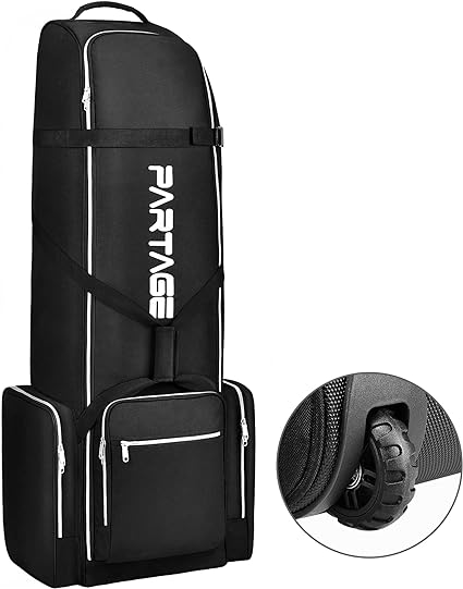 Photo 1 of Partage Golf Travel Bag with Wheels,Golf Travel Case for Airlines -Black
