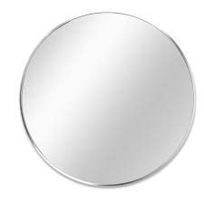 Photo 1 of 32" Diameter Circular Metal Framed Wall Mirror