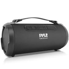 Photo 1 of Pyle Wireless Portable Bluetooth Boombox Speaker - 200 Watt Rechargeable Boom Box Speaker Portable Music Barrel Loud Stereo System With AUX Input, MP3/USB/SD Port, Fm Radio, 4" Tweeter - PBMSPG1BK
