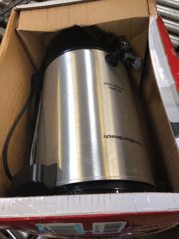 Photo 2 of Hamilton Beach 45 Cup Coffee Urn and Hot Beverage Dispenser, Silver 45 Cup Silver