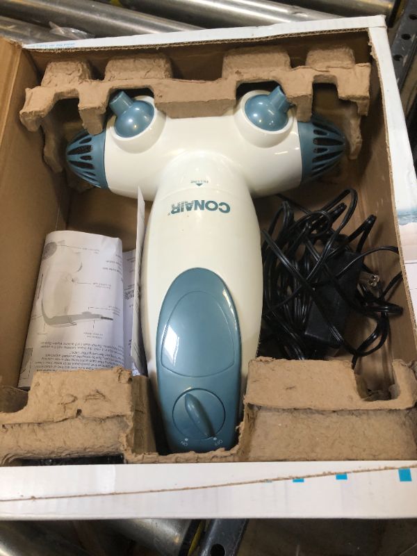 Photo 2 of Conair Portable Bath Spa with Dual Hydro Jets for Tub, Bath Spa Jet for Tub Creates Soothing Bubbles and/or Massage, Spa Bath for at Home Use Hydro Jet Massager - Blue