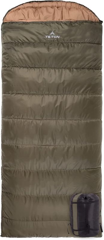 Photo 1 of TETON Celsius XXL, -25, 20, 0 Degree Sleeping Bags, All Weather Sleeping Bags for Adults, Camping Made Easy and Warm. Compression Sack Included
