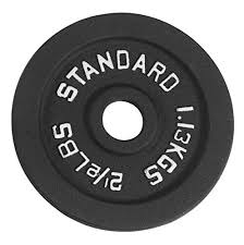 Photo 1 of BalanceFrom Cast Iron Plate Weight Plate for Strength Training and Weightlifting, Olympic or Standard C. 2.5LB