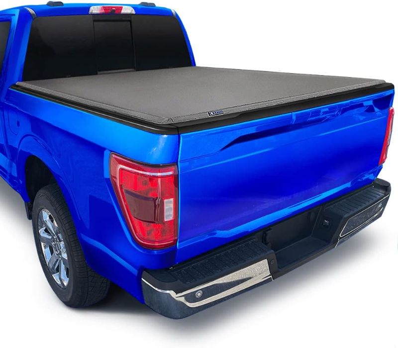 Photo 1 of Tyger Auto T3 Soft Tri-fold Truck Bed Tonneau Cover Compatible with 2021-2024 Ford F-150; Lightning | 5.5' (67") Bed | TG-BC3F1064
