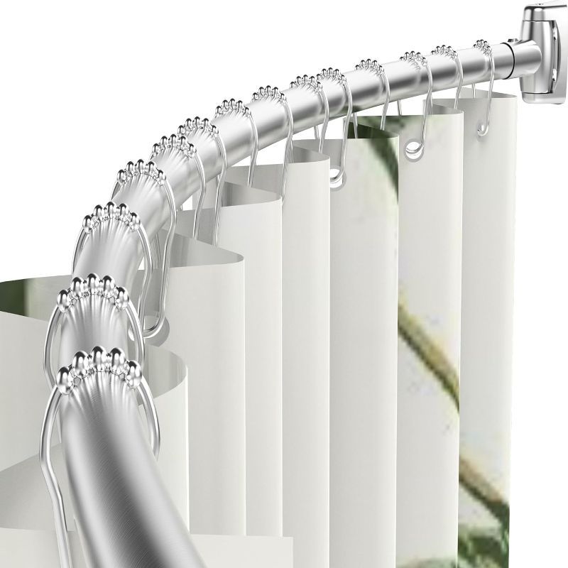 Photo 1 of Curved Shower Curtain Rod FOR 60 INCH TUB.