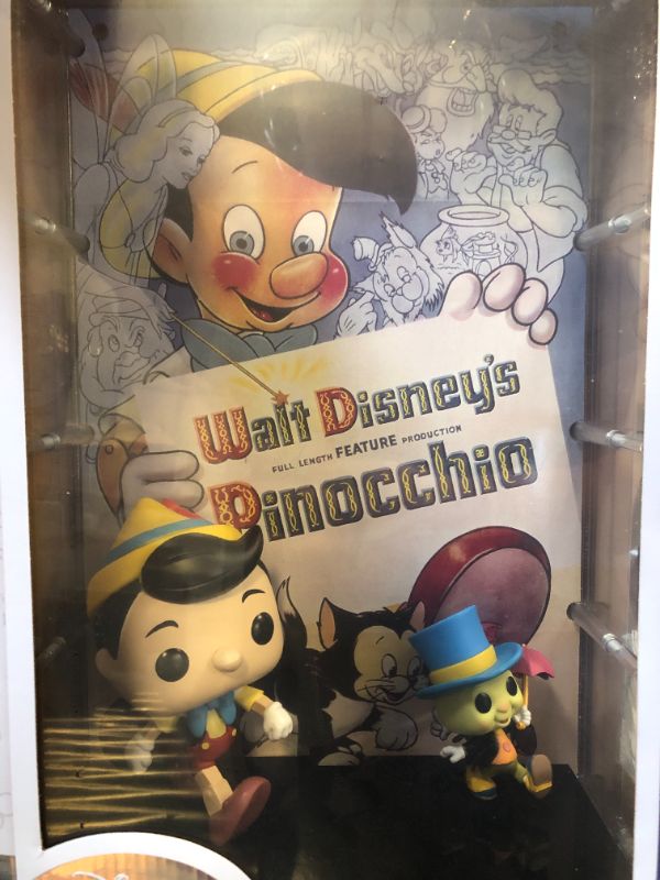 Photo 4 of Funko Pop! Movie Poster: Disney 100 - Pinocchio, Pinocchio & Jiminy Cricket
